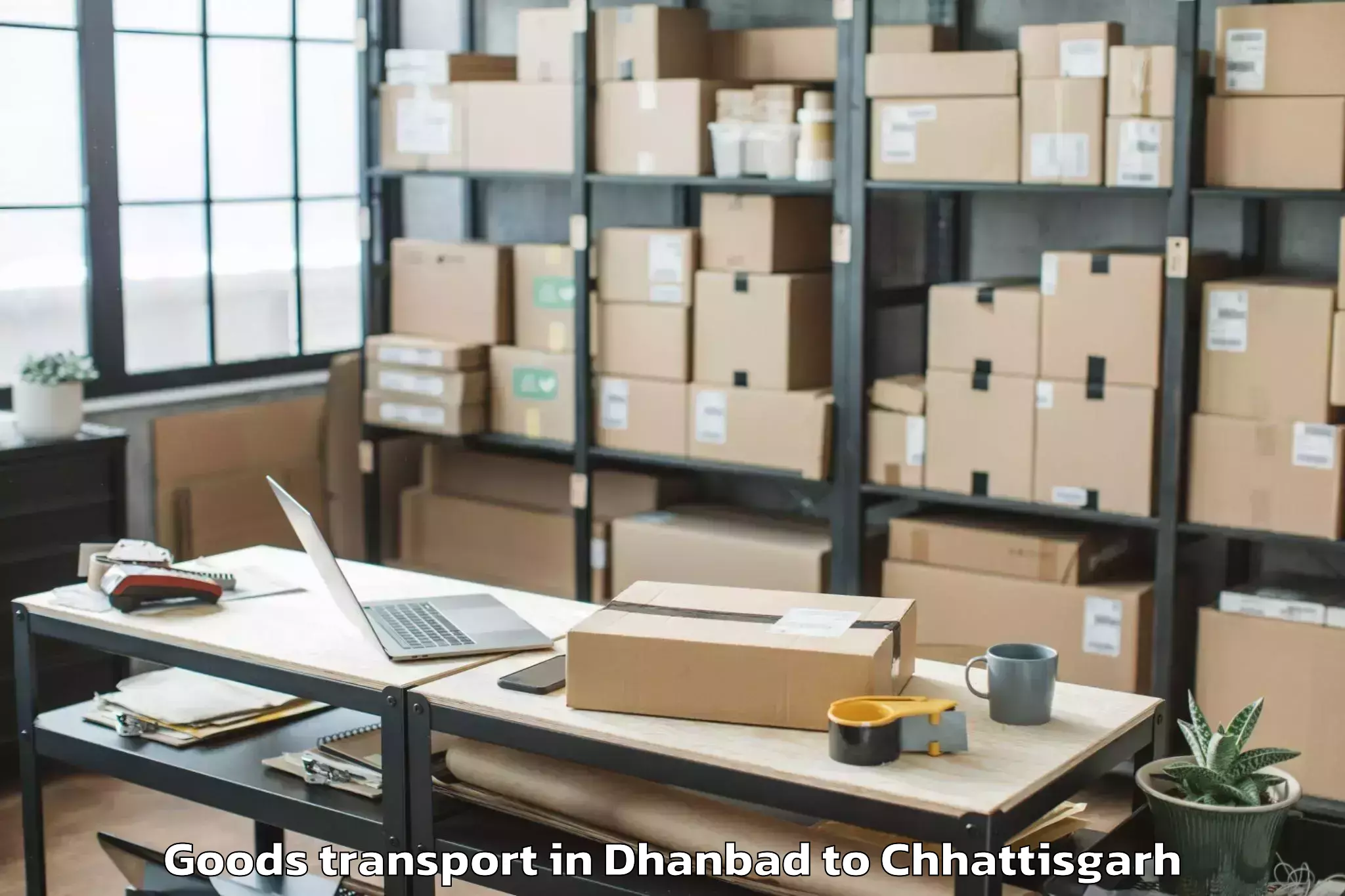 Comprehensive Dhanbad to Balrampur Ramanujganj Goods Transport